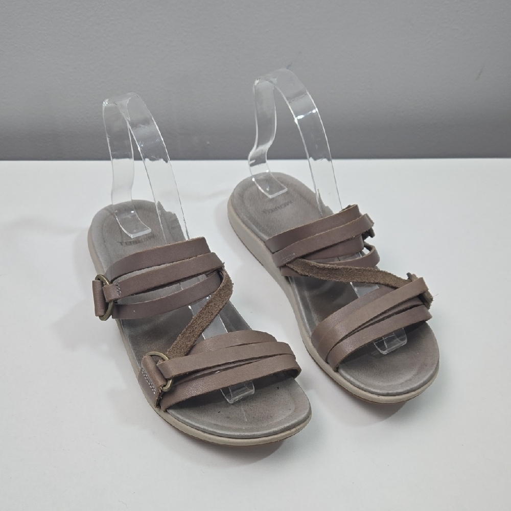 Merrell Tan Sandals Comfortable Slip-On Design